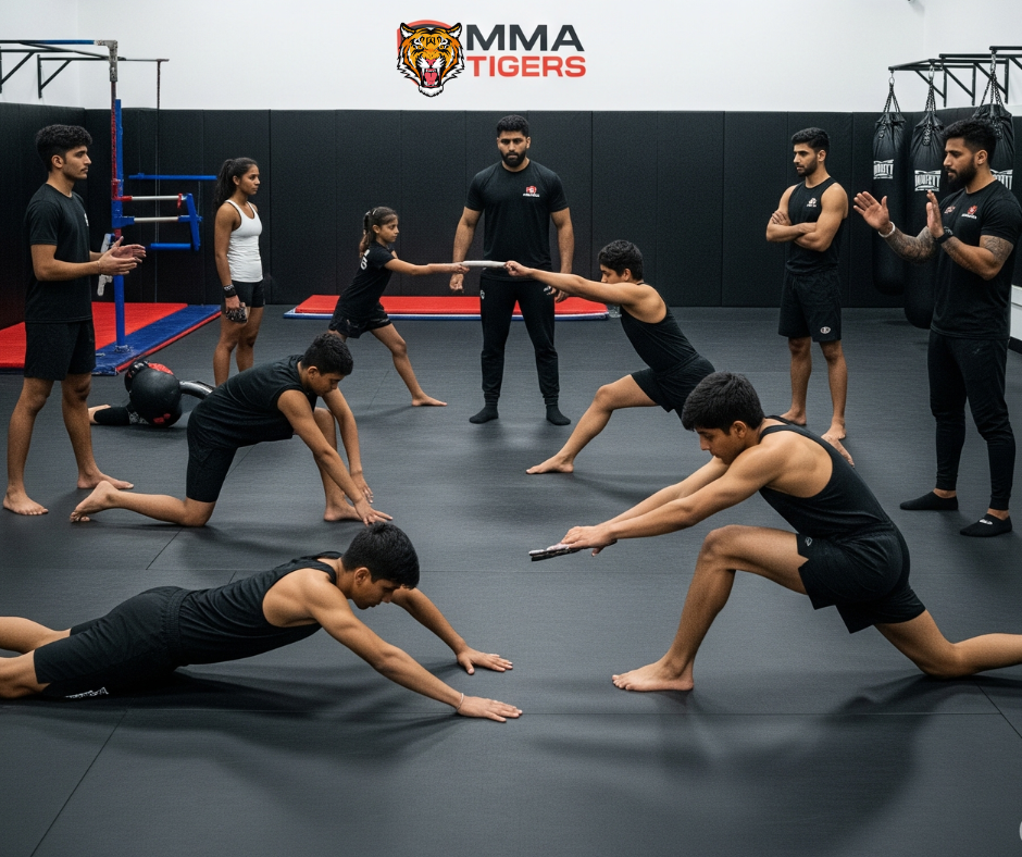 Teens Gymnastics Delhi MMA Tigers (Ages 6-12 to 13-17) stream for the 6-12 age