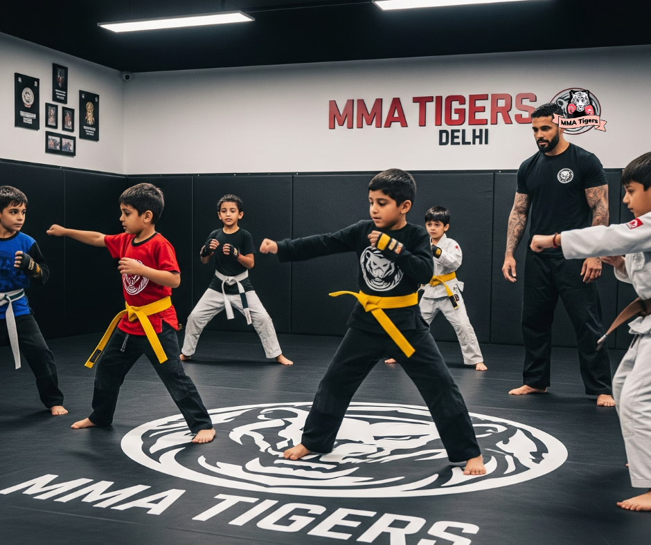 Focused Training at MMA Tigers Delhi
Sparring Session at MMA Tigers
Honing Skills at MMA Tigers Delhi
Intense Kickboxing Practice in Delhi
MMA Training in Progress at Tigers